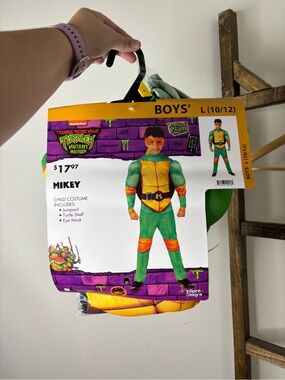 Nickelodeon Teenage Mutant Ninja Turtles Mikey Costume Size L